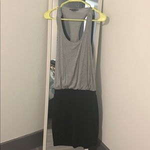 Armani exchange grey and black casual dress